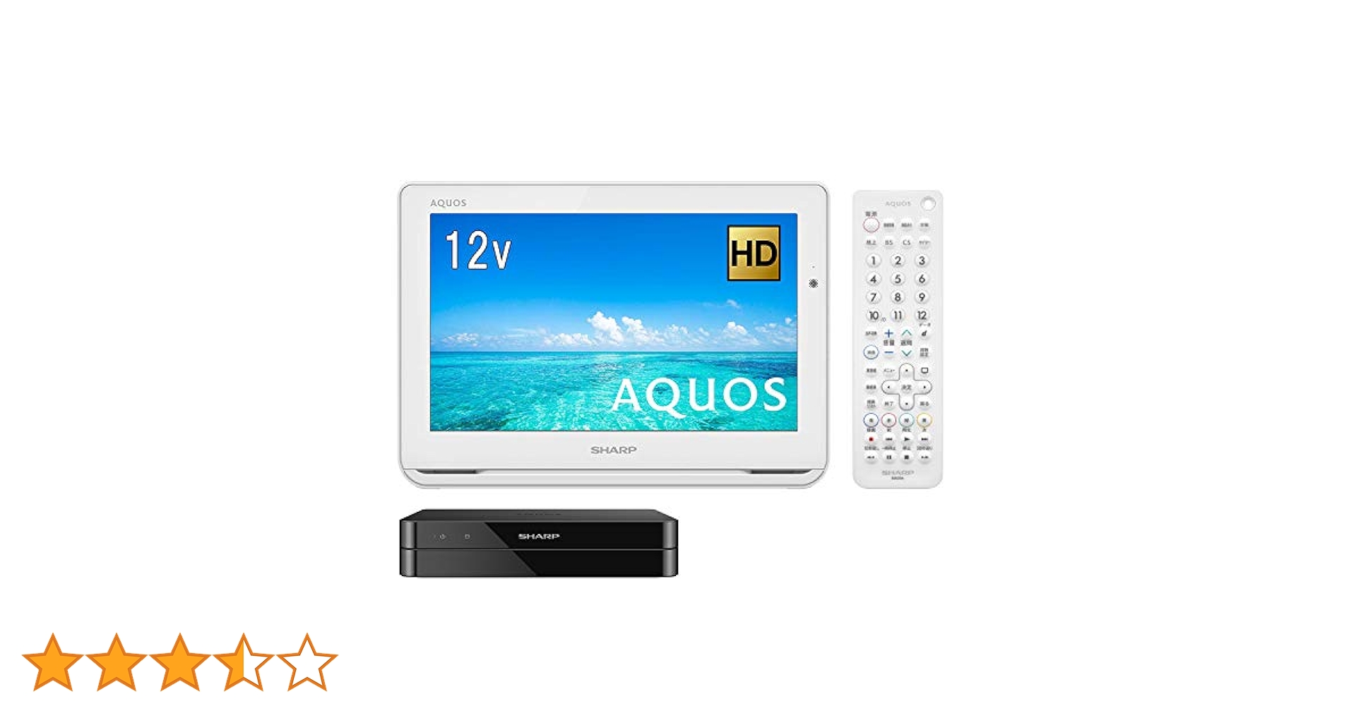 シャープ AQUOS 2T-C12AF ポータブル液晶カラーテレビ Amazon | シャープ ポータブル液晶テレビ ハイビジョン 防水